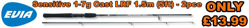 EVIA Sensitive 1-7g Cast Spinning LRF Rod