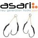 Asari Double Assist Hooks - 3/0 or 5/0