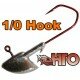 HTO 5 x Stand Up Jig Head 1/0 Hook